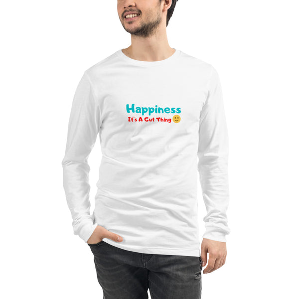 Happiness It's A Gut Thing Unisex Long Sleeve Tee