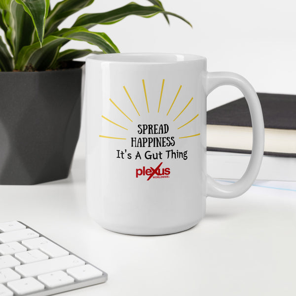 Spread Happiness, It's A Gut Thing Mug