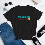 "Happiness It's A Gut Thing" Women's short sleeve t-shirt