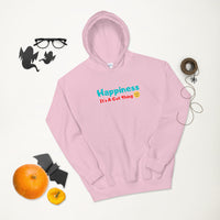 " Happiness. It's A Gut Thing"Unisex Hoodie