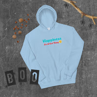 " Happiness. It's A Gut Thing"Unisex Hoodie