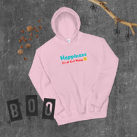 " Happiness. It's A Gut Thing"Unisex Hoodie