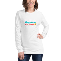 Happiness It's A Gut Thing Unisex Long Sleeve Tee