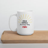 Spread Happiness, It's A Gut Thing Mug