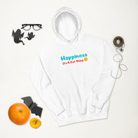 " Happiness. It's A Gut Thing"Unisex Hoodie