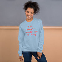 It's A Messy Bun Double Pink Drink Kind of Day Unisex Crew Neck Sweatshirt