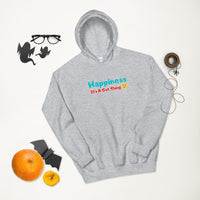 " Happiness. It's A Gut Thing"Unisex Hoodie